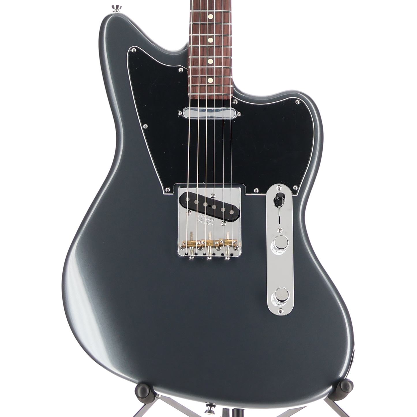 Fender MOD SHOP Made In USA Offset Telecaster Electric Guitar Charcoal Frost Metallic (Y11) (67235)