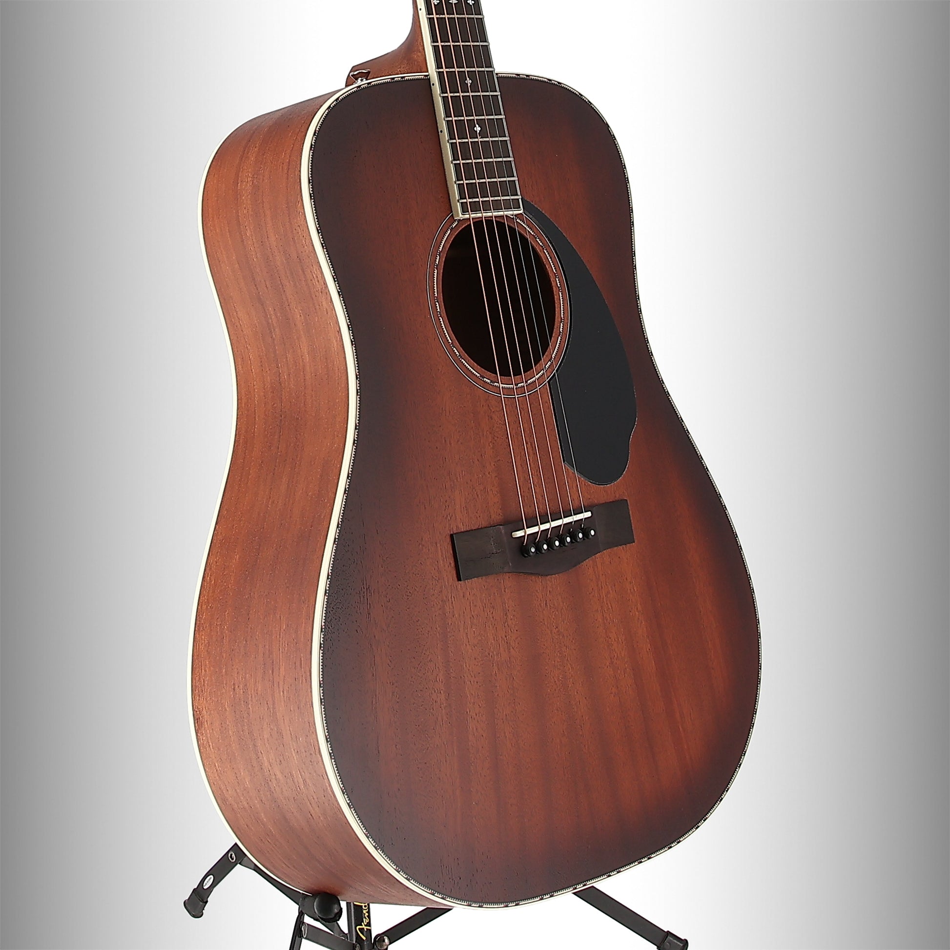 Fender PD-220E Dreadnought, All Mahogany, Ovangkol Fingerboard, Aged Cognac Burst (RP) (10337)