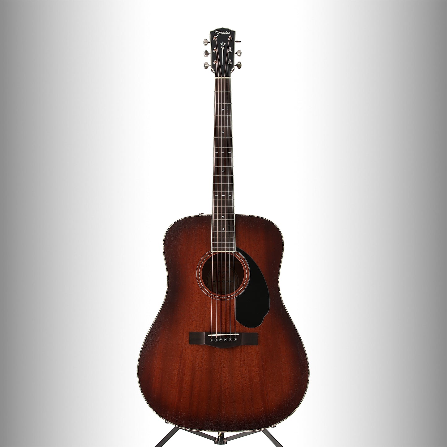Fender PD-220E Dreadnought, All Mahogany, Ovangkol Fingerboard, Aged Cognac Burst (RP) (10337)
