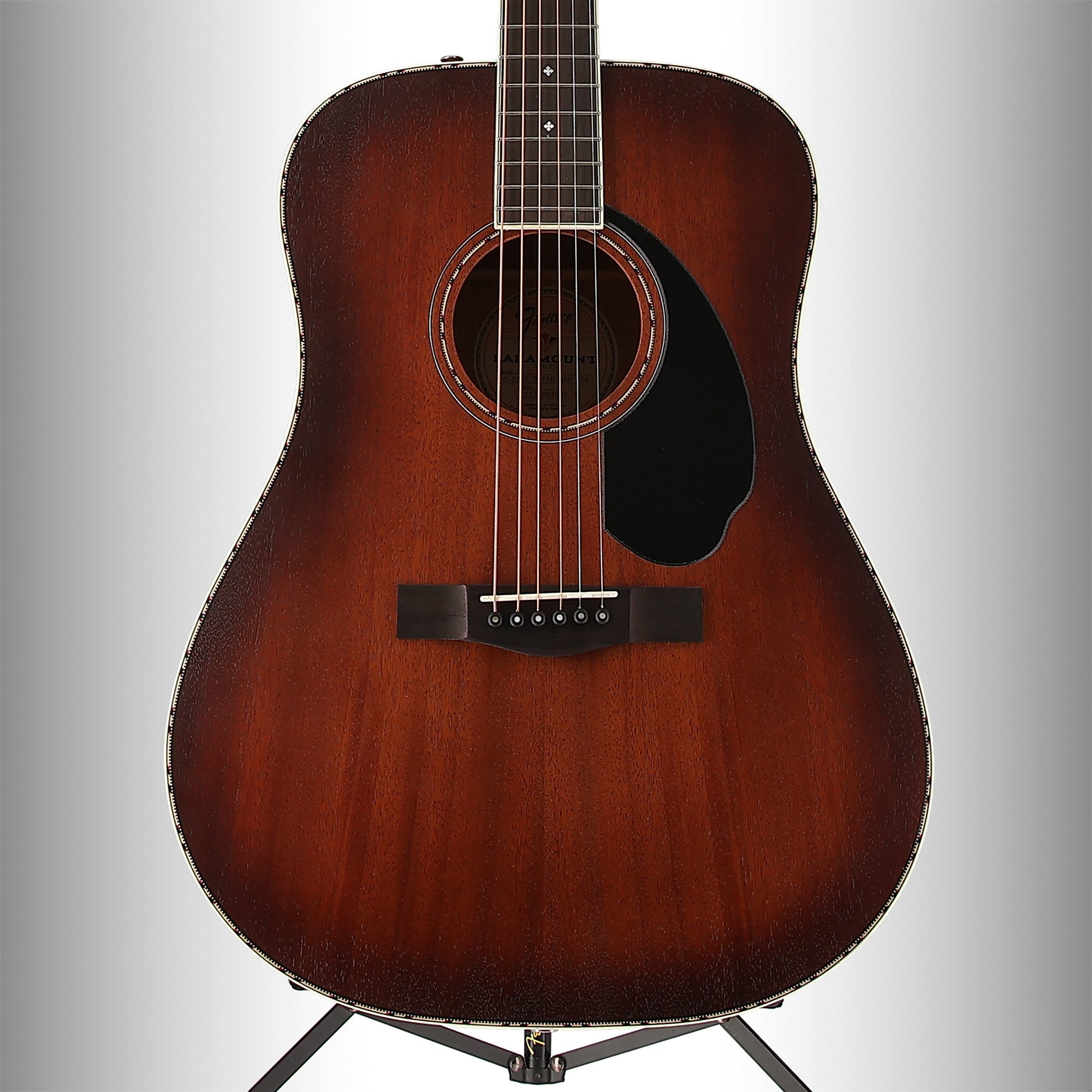 Fender PD-220E Dreadnought, All Mahogany, Ovangkol Fingerboard, Aged Cognac Burst (RP) (10337)