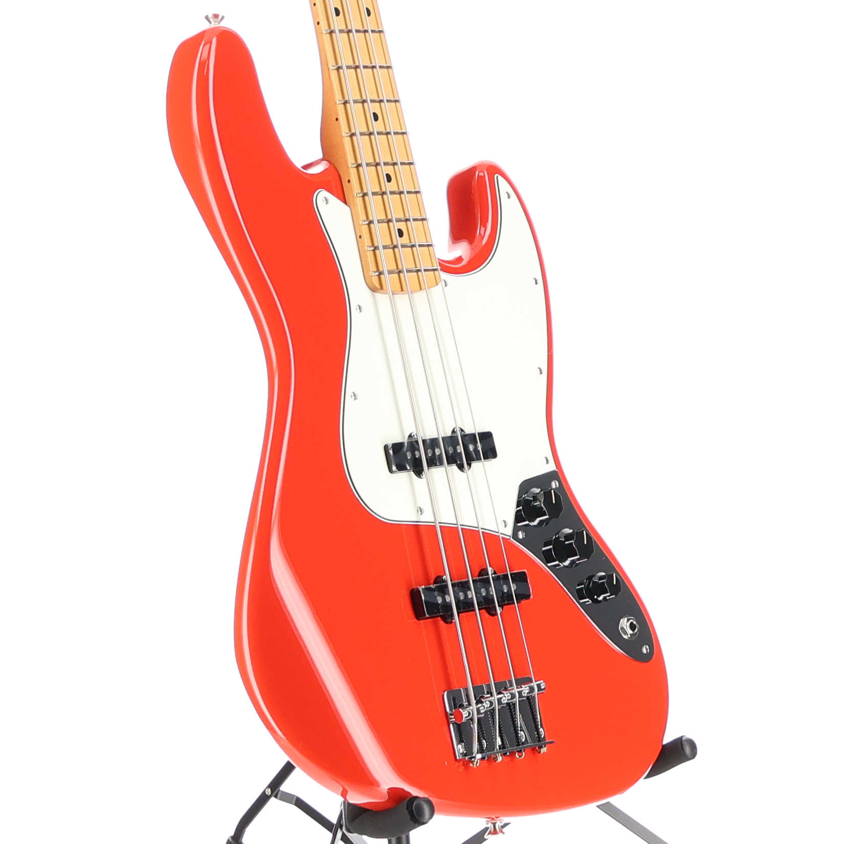 Fender Player II Jazz Bass, Maple Fingerboard, Coral Red (B11) (24713)