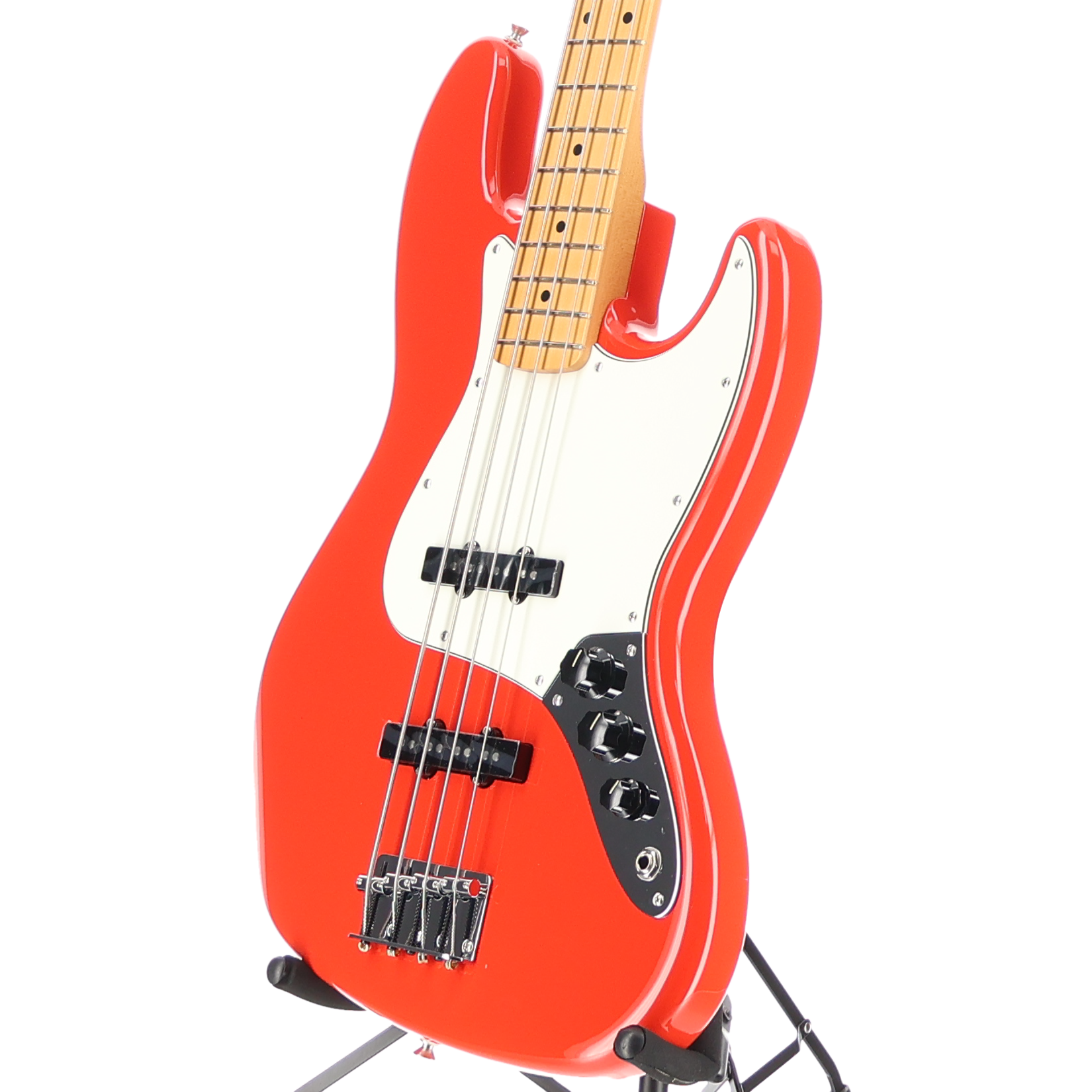 Fender Player II Jazz Bass, Maple Fingerboard, Coral Red (B11) (24713)