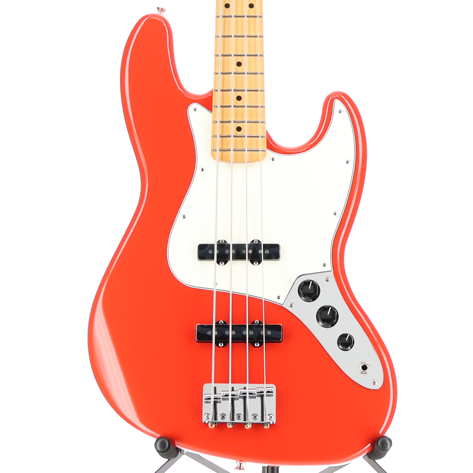 Fender Player II Jazz Bass, Maple Fingerboard, Coral Red (B11) (24713)