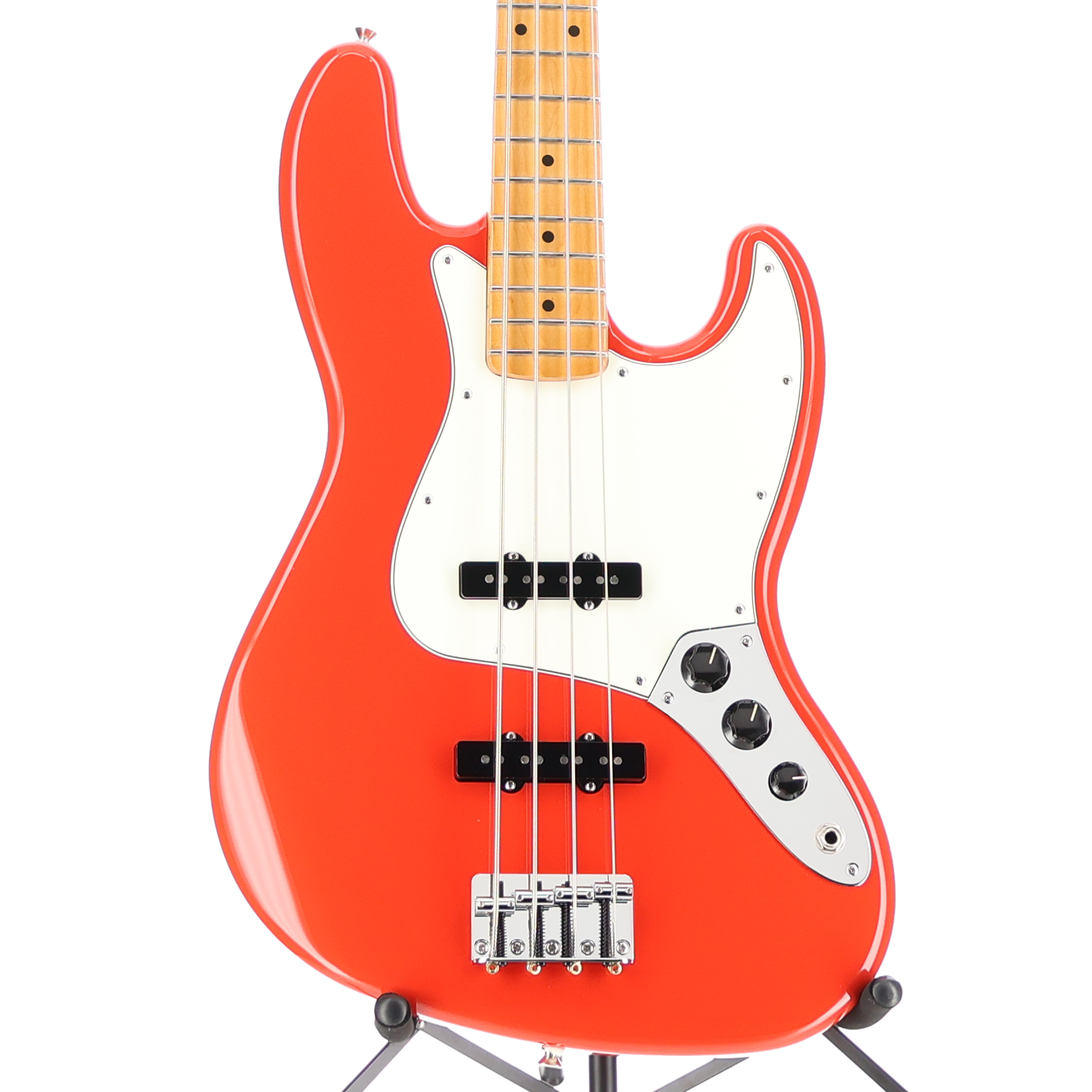 Fender Player II Jazz Bass, Maple Fingerboard, Coral Red (SR) (02317)