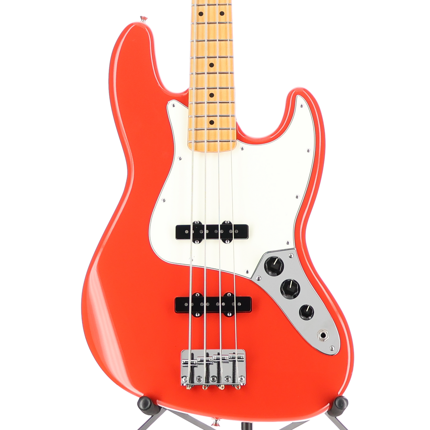 Fender Player II Jazz Bass, Maple Fingerboard, Coral Red (SR) (21071)