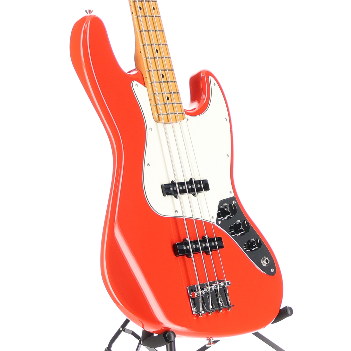 Fender Player II Jazz Bass, Maple Fingerboard, Coral Red (SR) (37020)
