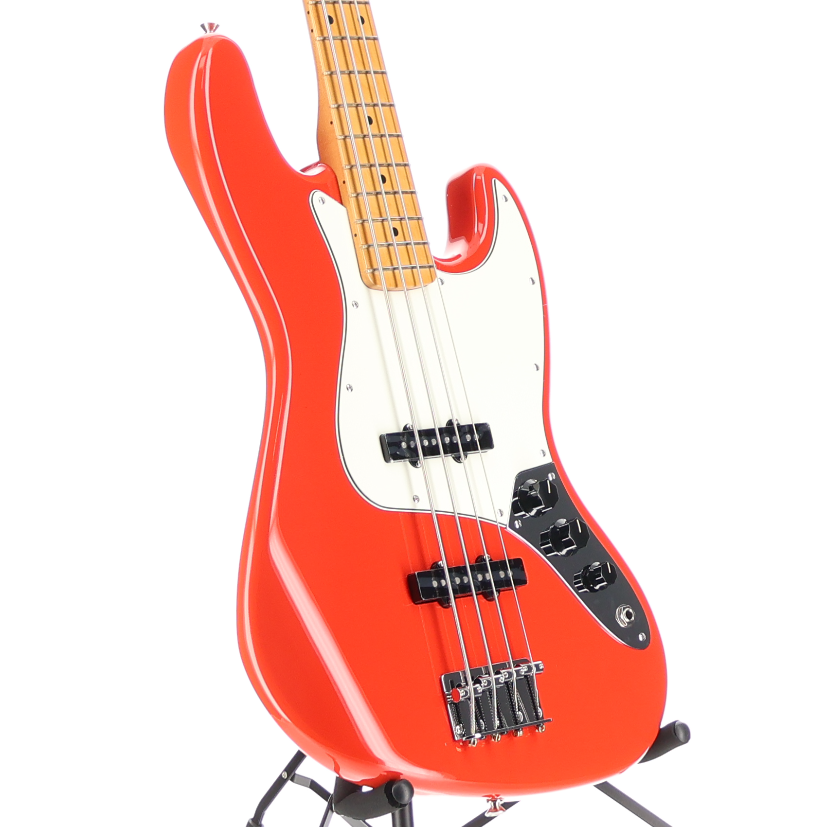 Fender Player II Jazz Bass, Maple Fingerboard, Coral Red (SR) (37020)