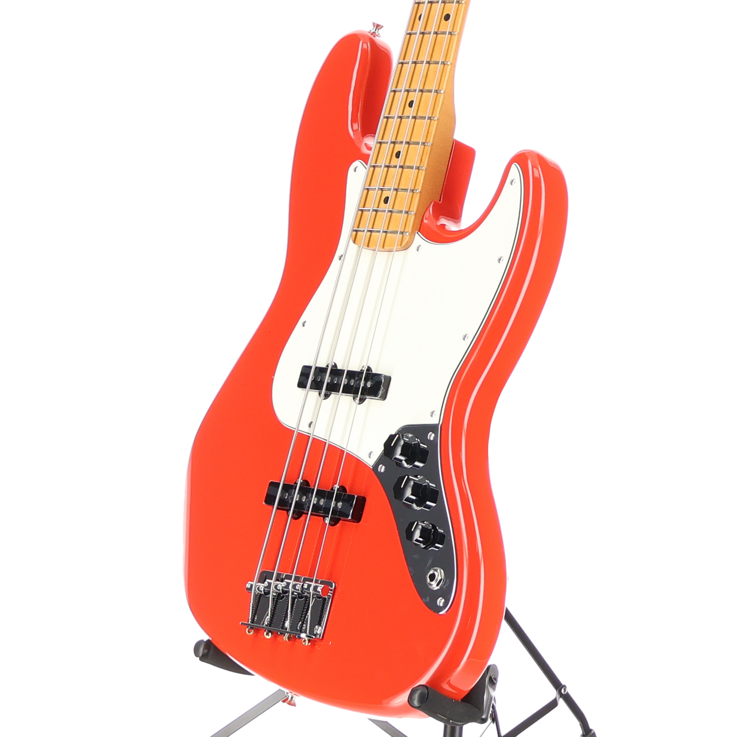 Fender Player II Jazz Bass, Maple Fingerboard, Coral Red (SR) (37020)