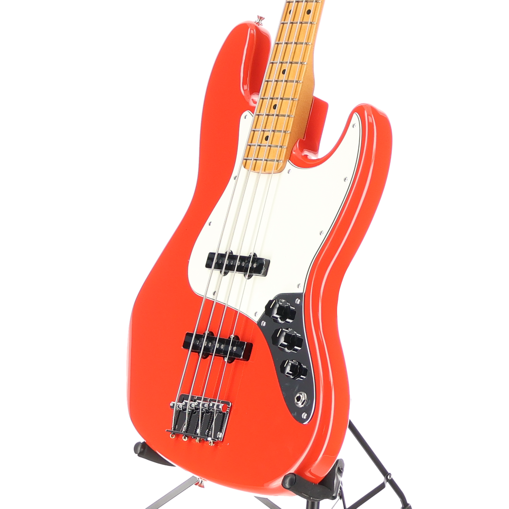 Fender Player II Jazz Bass, Maple Fingerboard, Coral Red (SR) (37020)