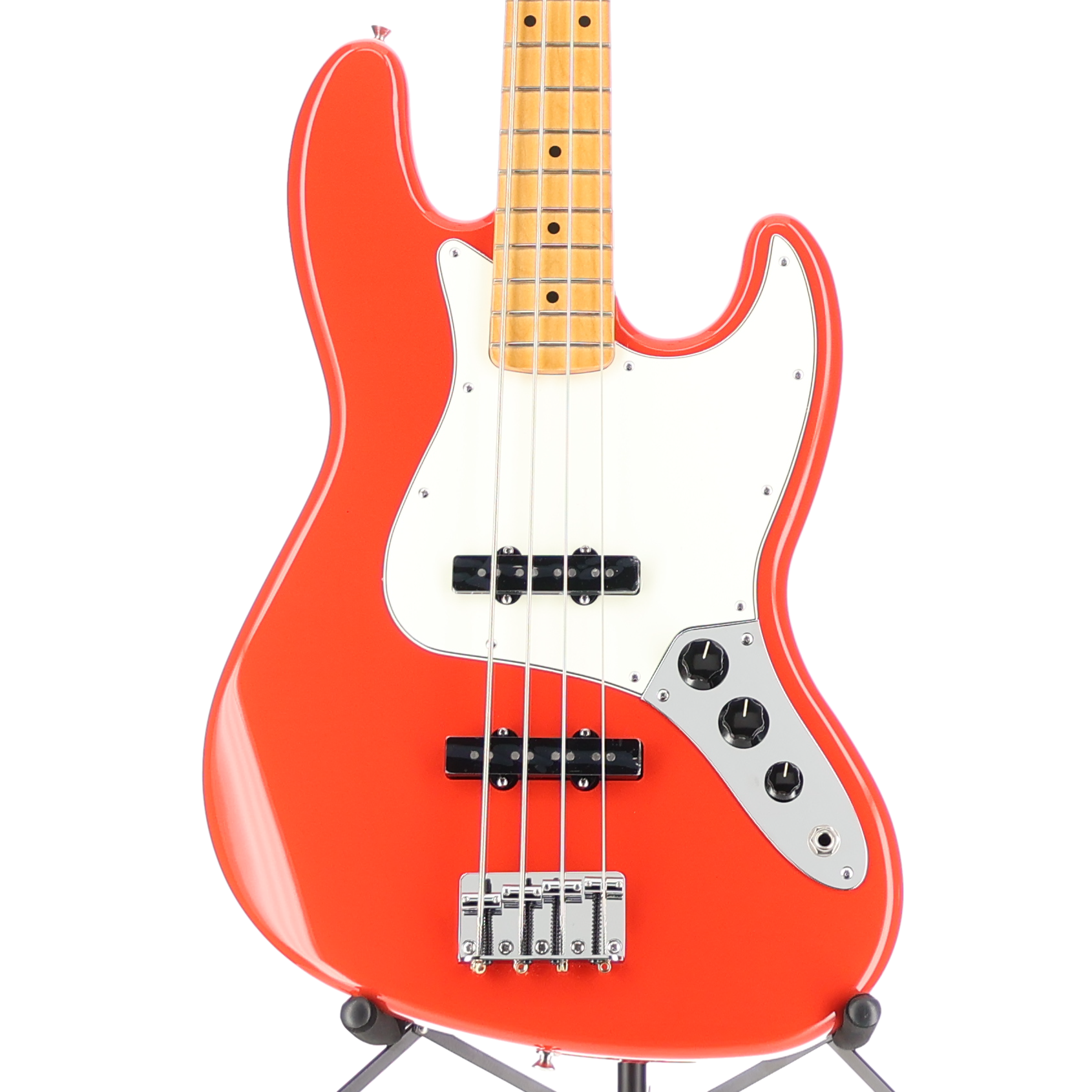 Fender Player II Jazz Bass, Maple Fingerboard, Coral Red (SR) (37020)