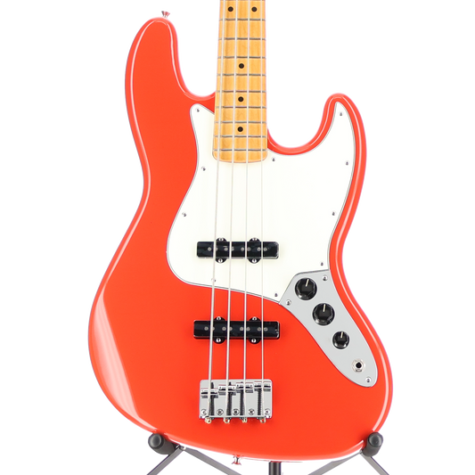 Fender Player II Jazz Bass, Maple Fingerboard, Coral Red (SR) (37020)