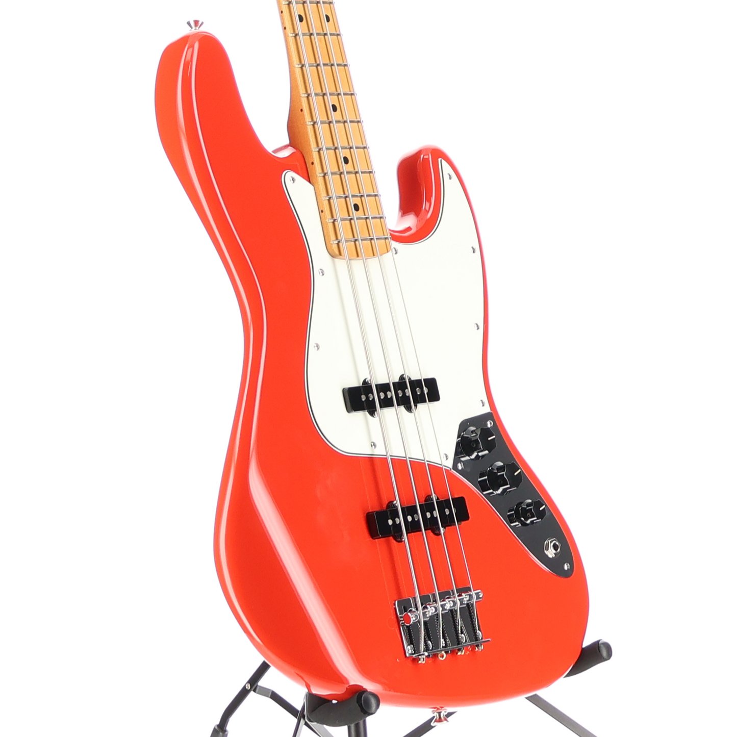 Fender Player II Jazz Bass, Maple Fingerboard, Coral Red (SR) (52339)
