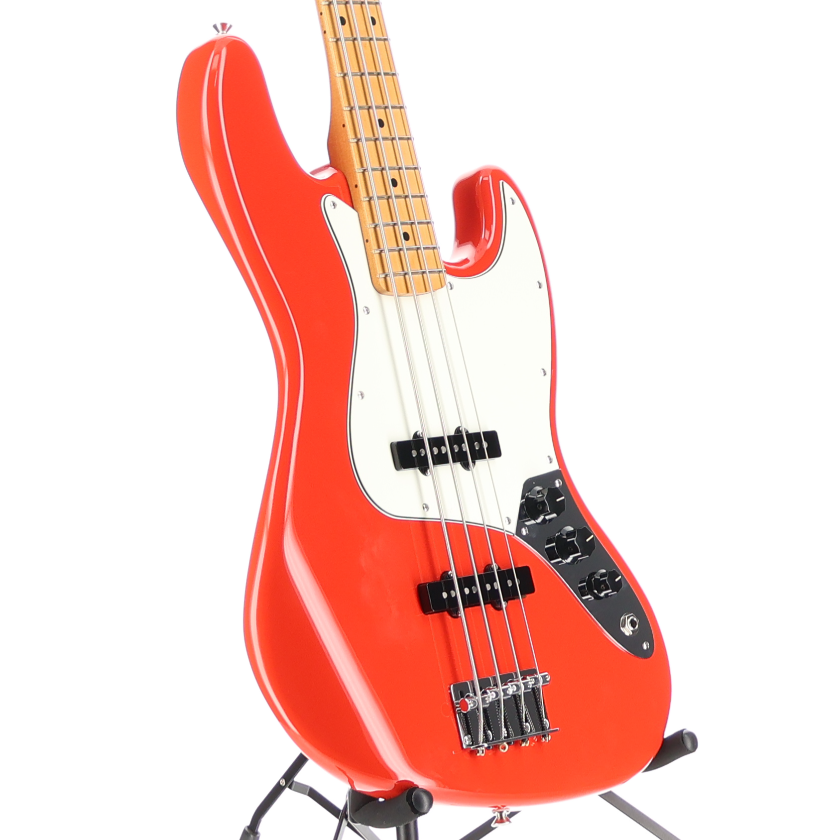 Fender Player II Jazz Bass, Maple Fingerboard, Coral Red (SR) (52339)