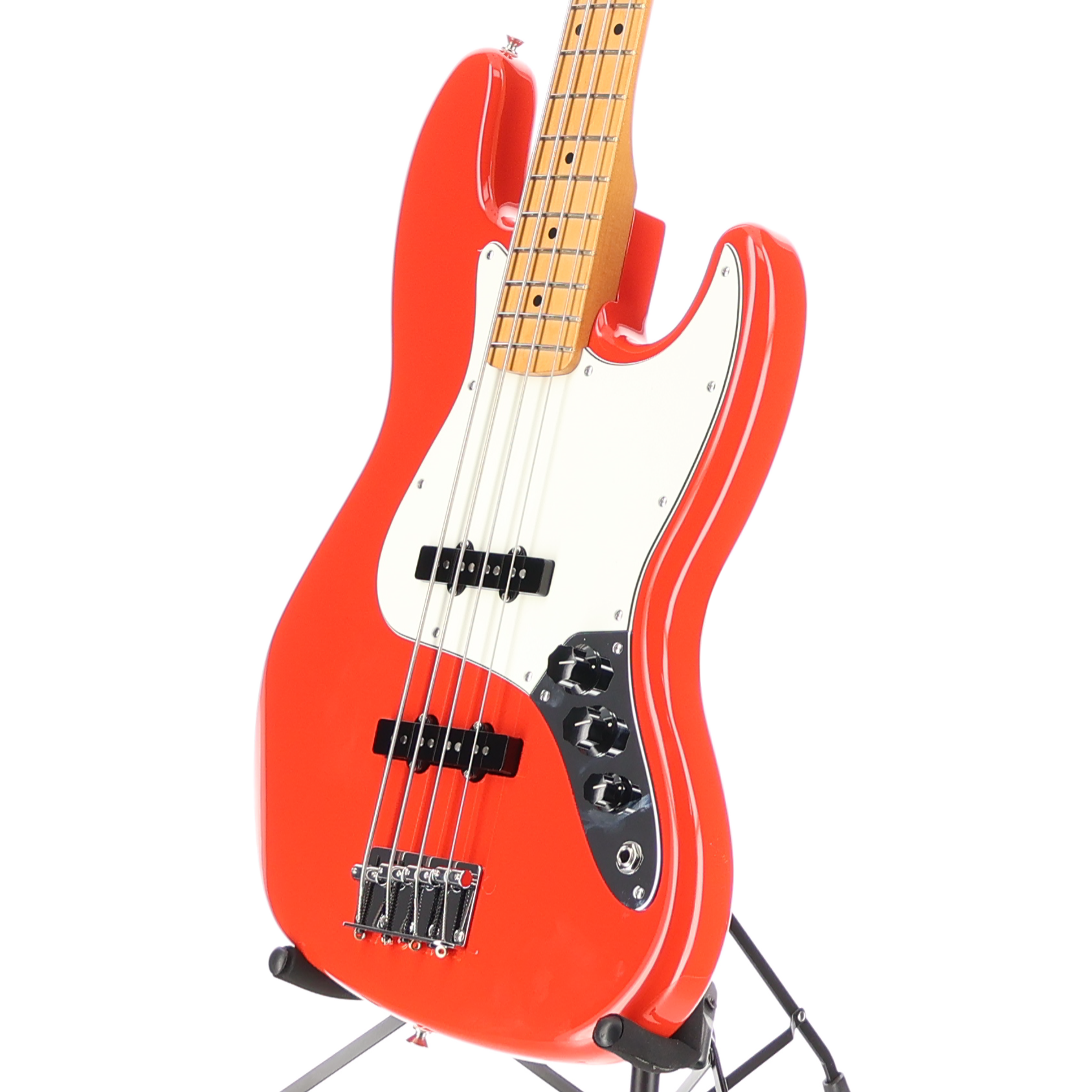 Fender Player II Jazz Bass, Maple Fingerboard, Coral Red (SR) (52339)
