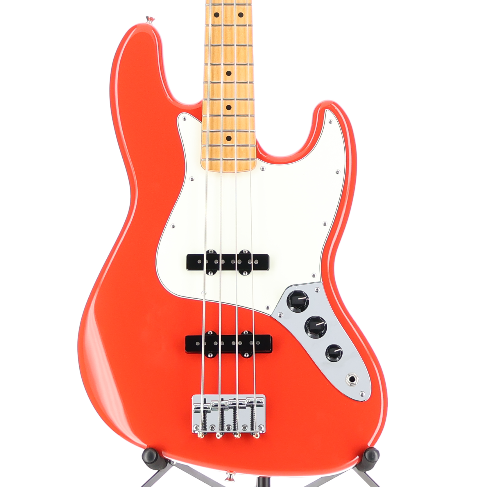 Fender Player II Jazz Bass, Maple Fingerboard, Coral Red (SR) (52339)