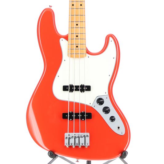 Fender Player II Jazz Bass, Maple Fingerboard, Coral Red (SR) (52339)