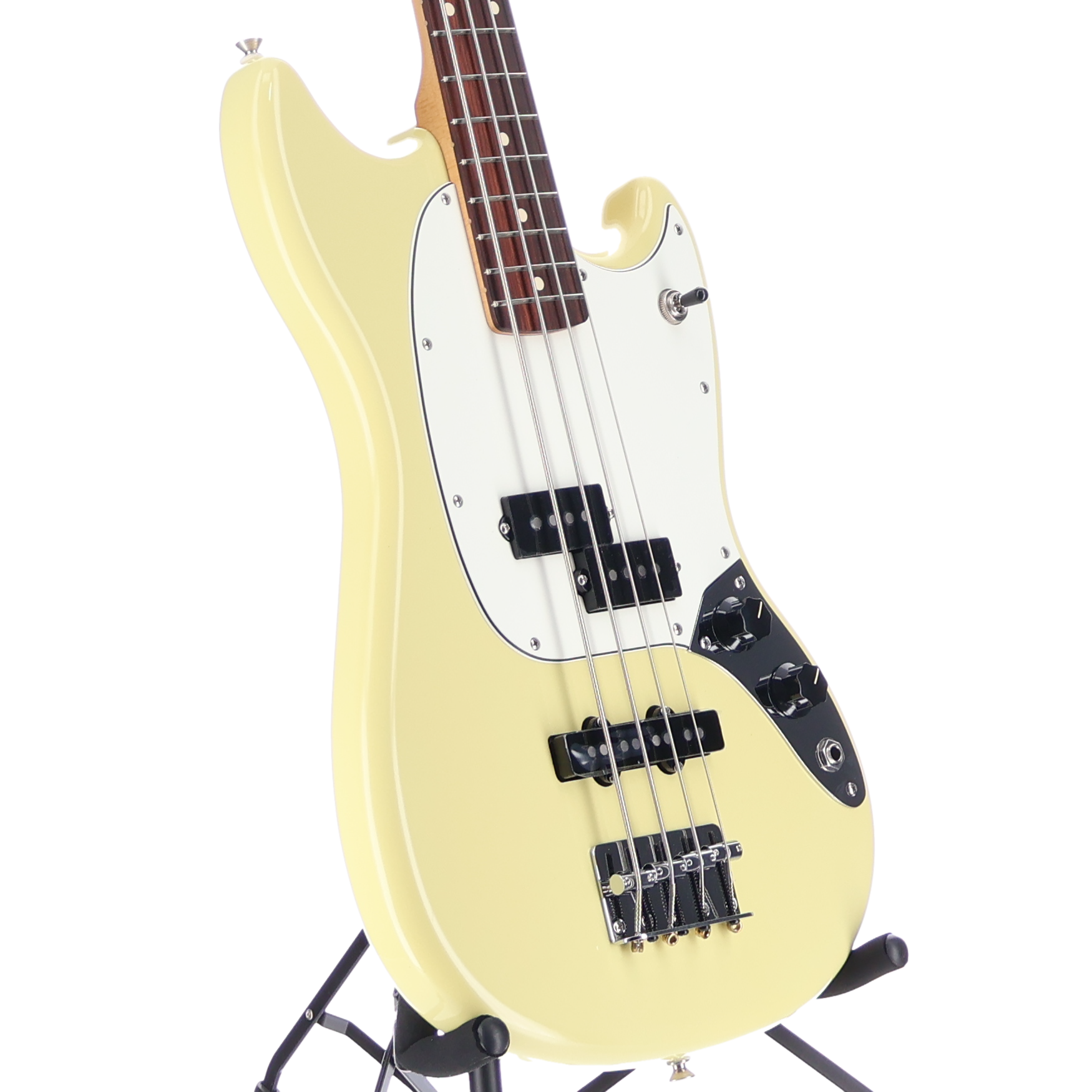 Fender Player II Mustang Bass PJ Rosewood Fingerboard Hialeah Yellow (A11) (98634)