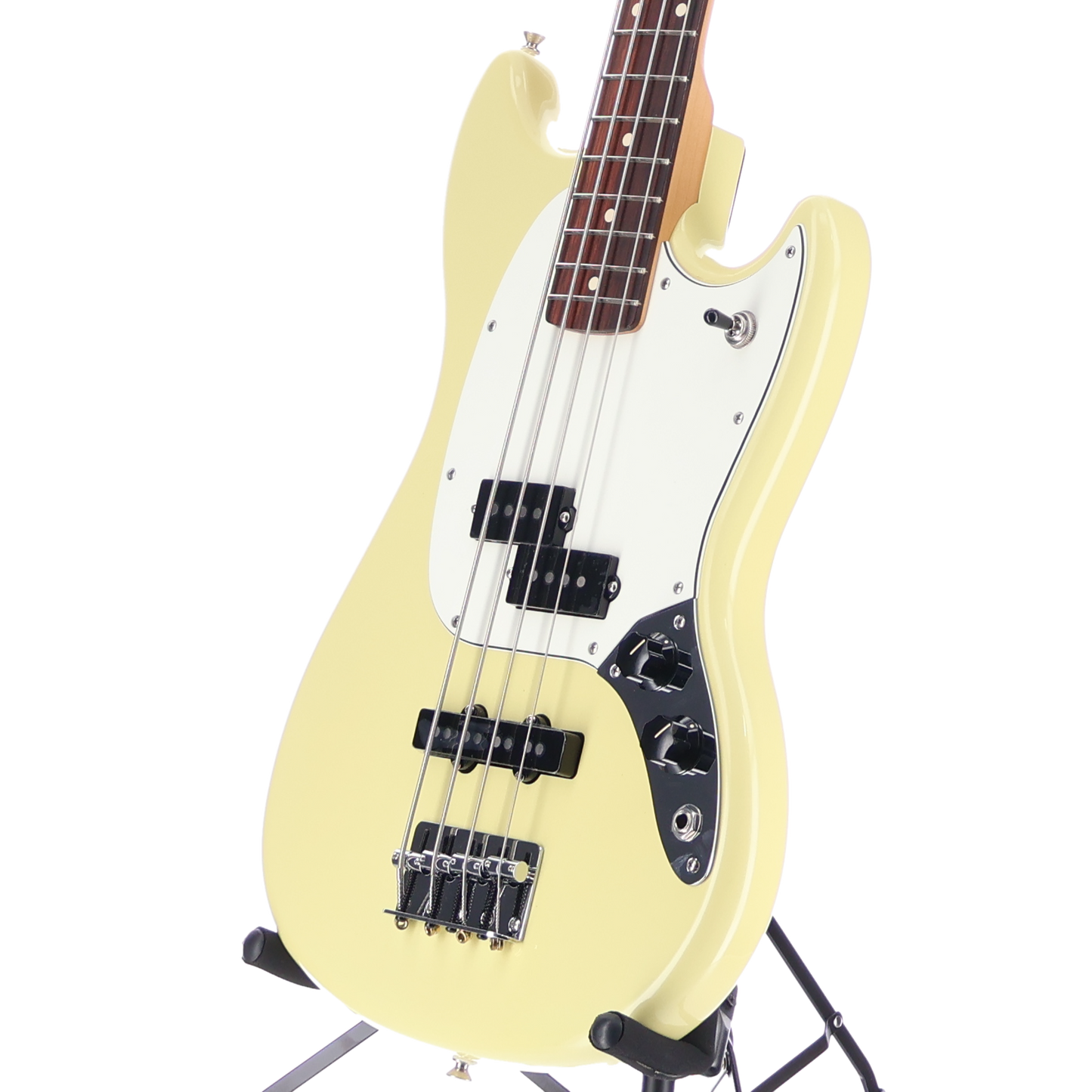 Fender Player II Mustang Bass PJ Rosewood Fingerboard Hialeah Yellow (A11) (98634)