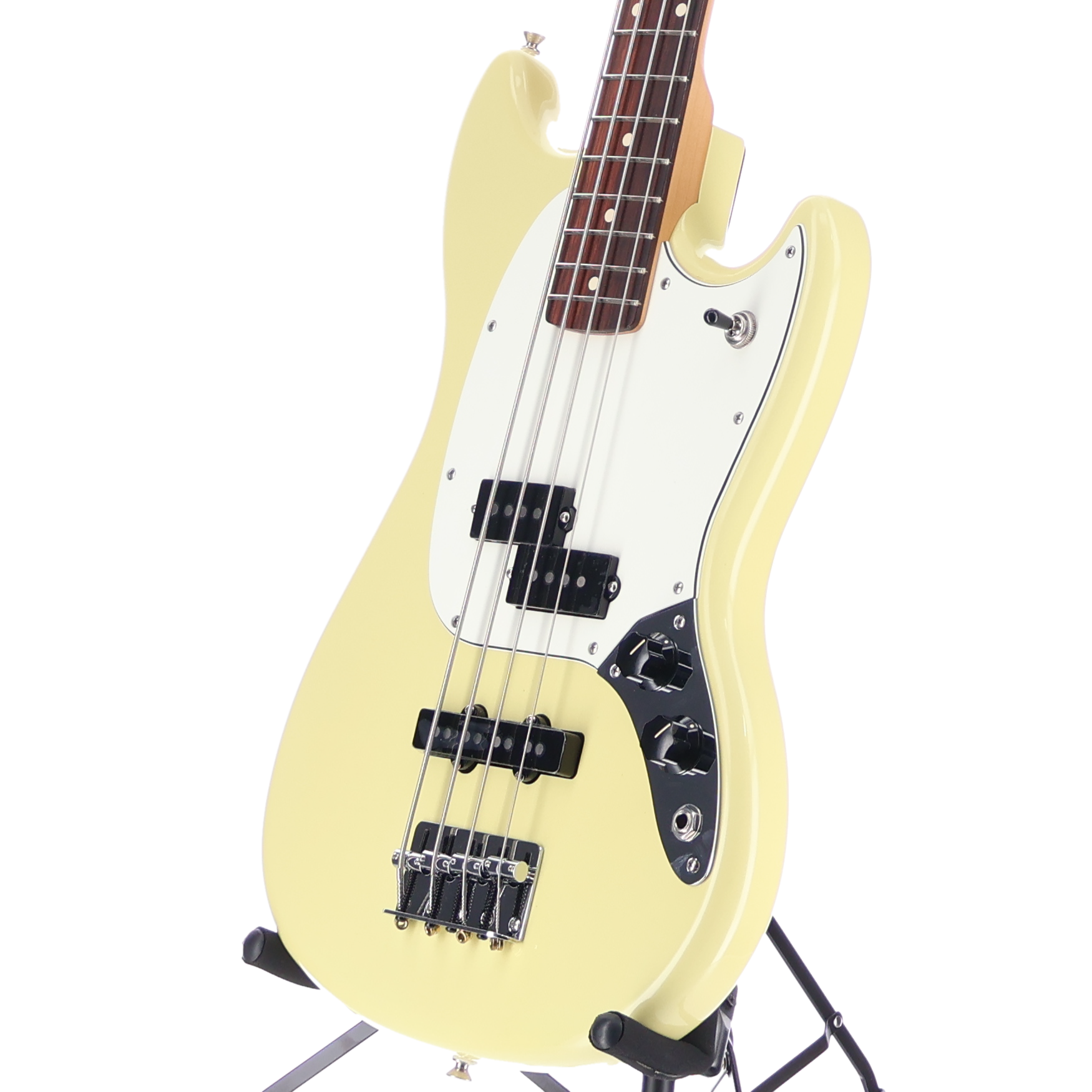 Fender Player II Mustang Bass PJ Rosewood Fingerboard Hialeah Yellow (A11) (98634)
