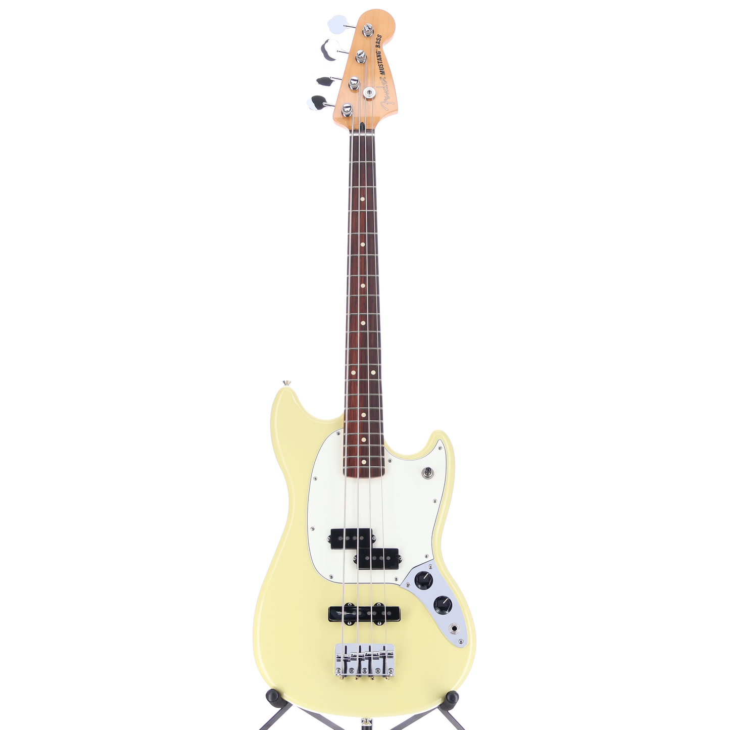 Fender Player II Mustang Bass PJ Rosewood Fingerboard Hialeah Yellow (A11) (98634)