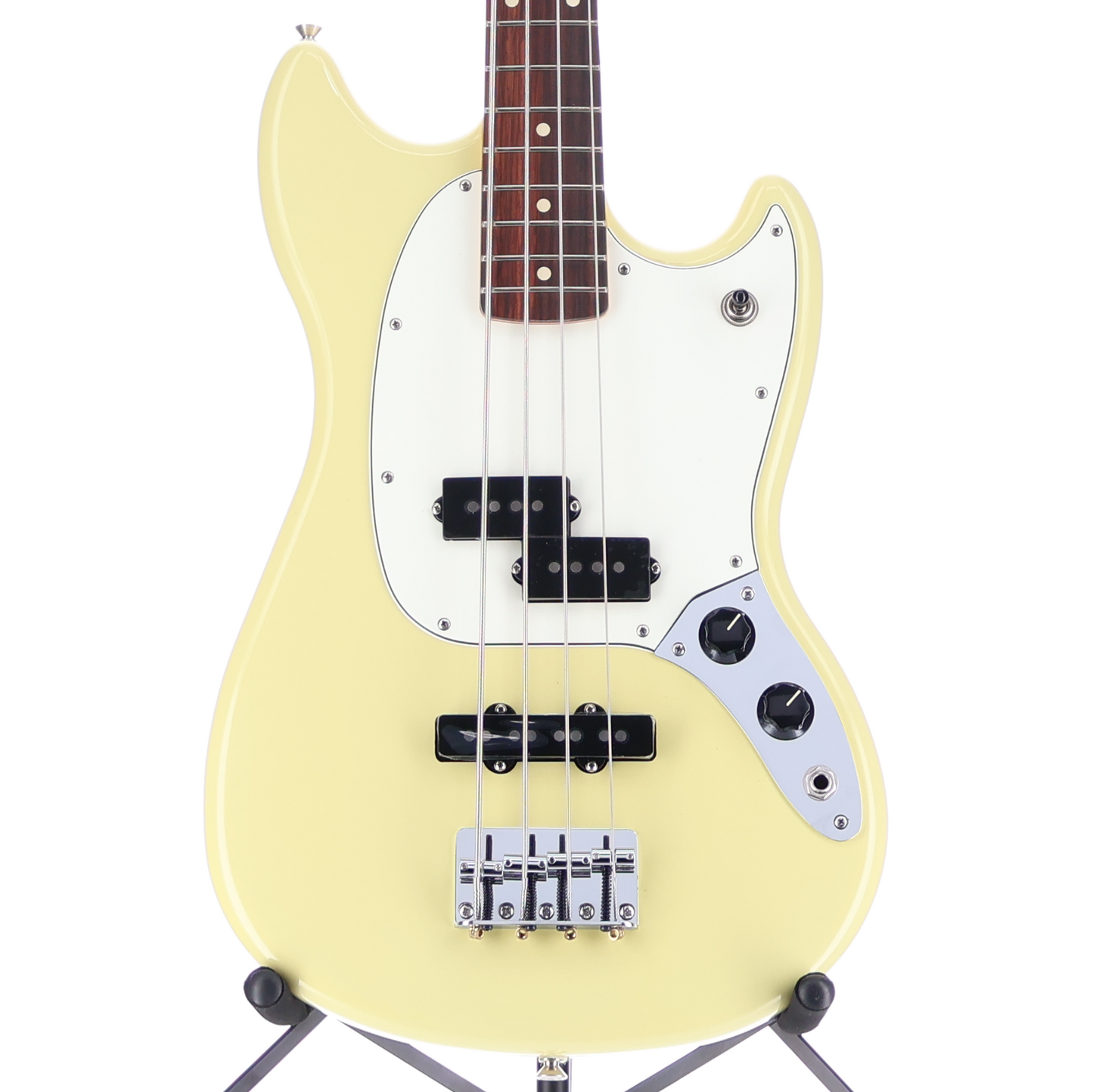 Fender Player II Mustang Bass PJ Rosewood Fingerboard Hialeah Yellow (A11) (98634)
