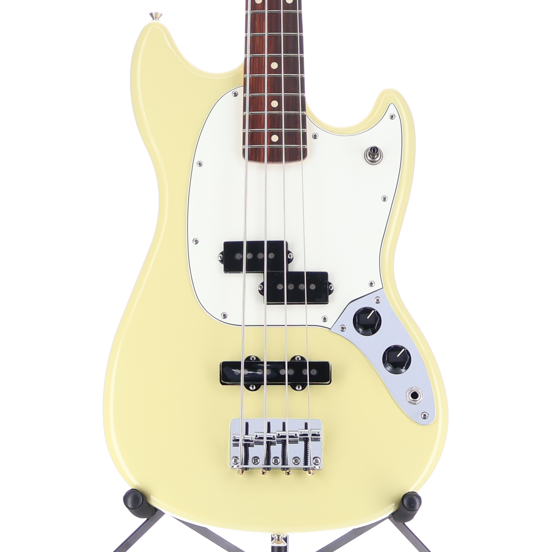 Fender Player II Mustang Bass PJ Rosewood Fingerboard Hialeah Yellow (A11) (98634)