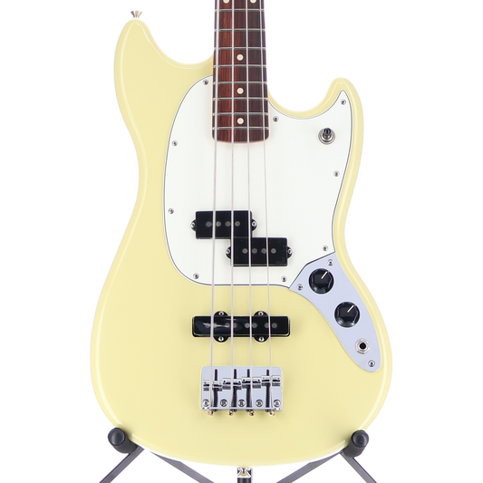 Fender Player II Mustang Bass PJ Rosewood Fingerboard Hialeah Yellow (A11) (98634)