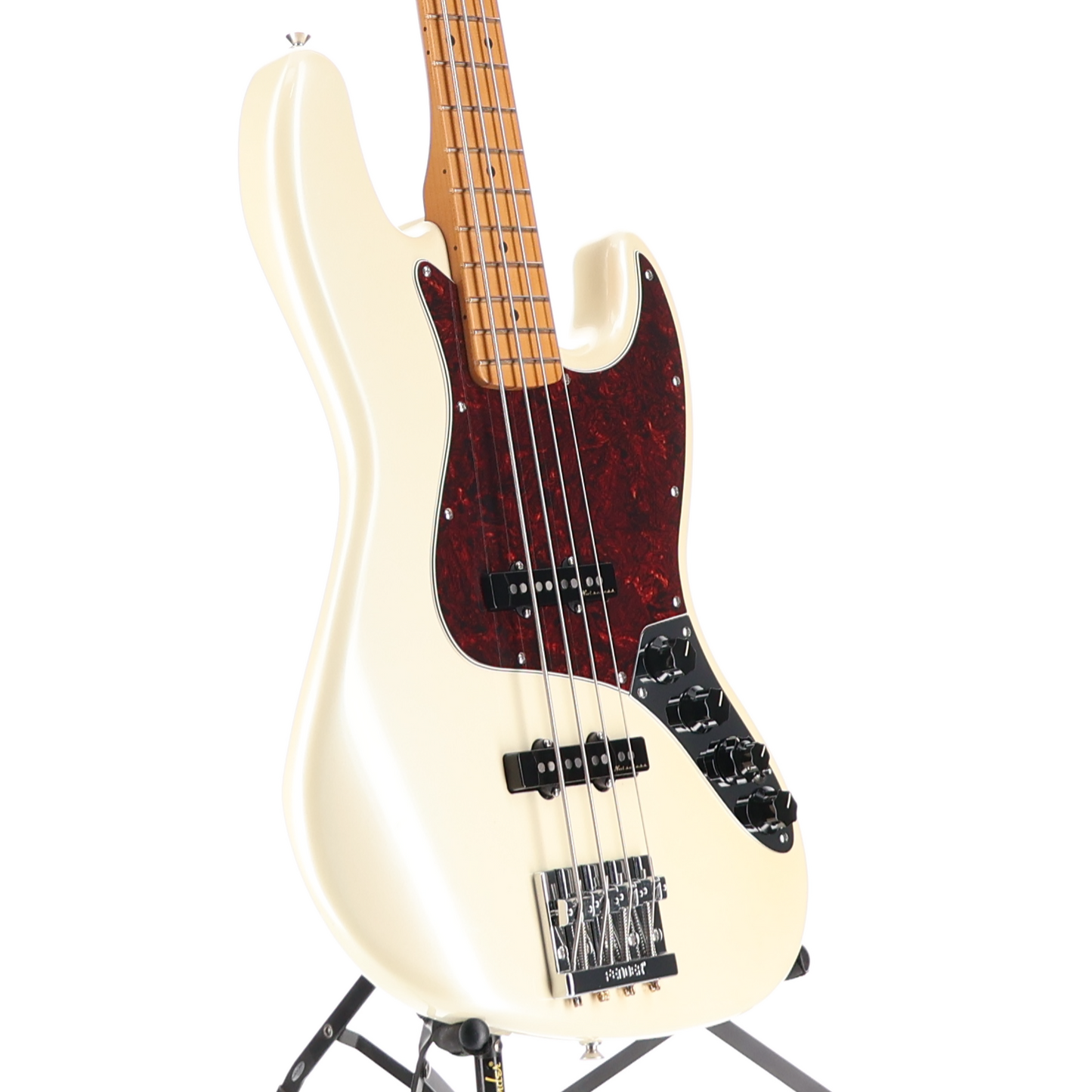 Fender Player Plus Jazz Bass, Maple Fingerboard, Olympic Pearl (G8) (94124)