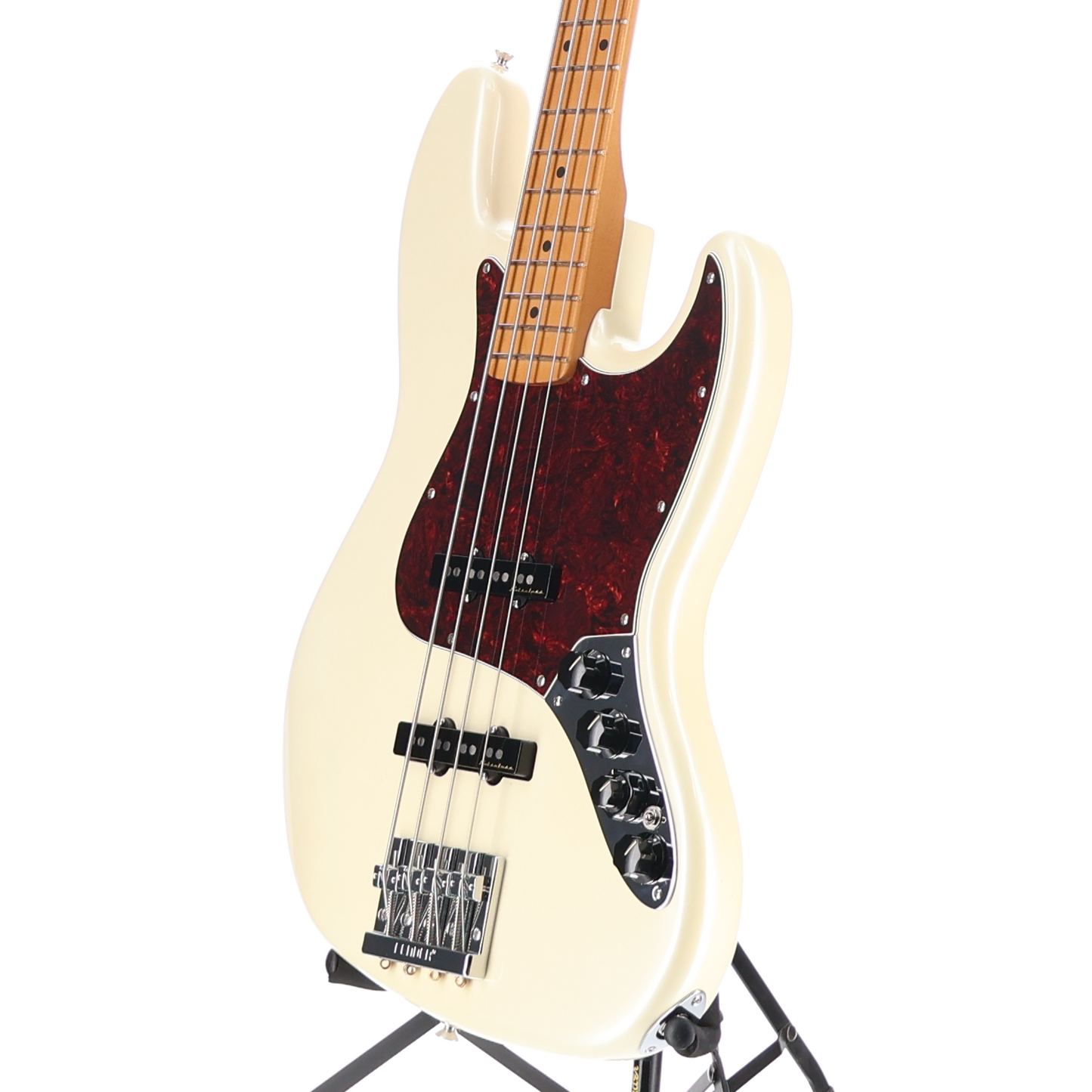 Fender Player Plus Jazz Bass, Maple Fingerboard, Olympic Pearl (G8) (94124)