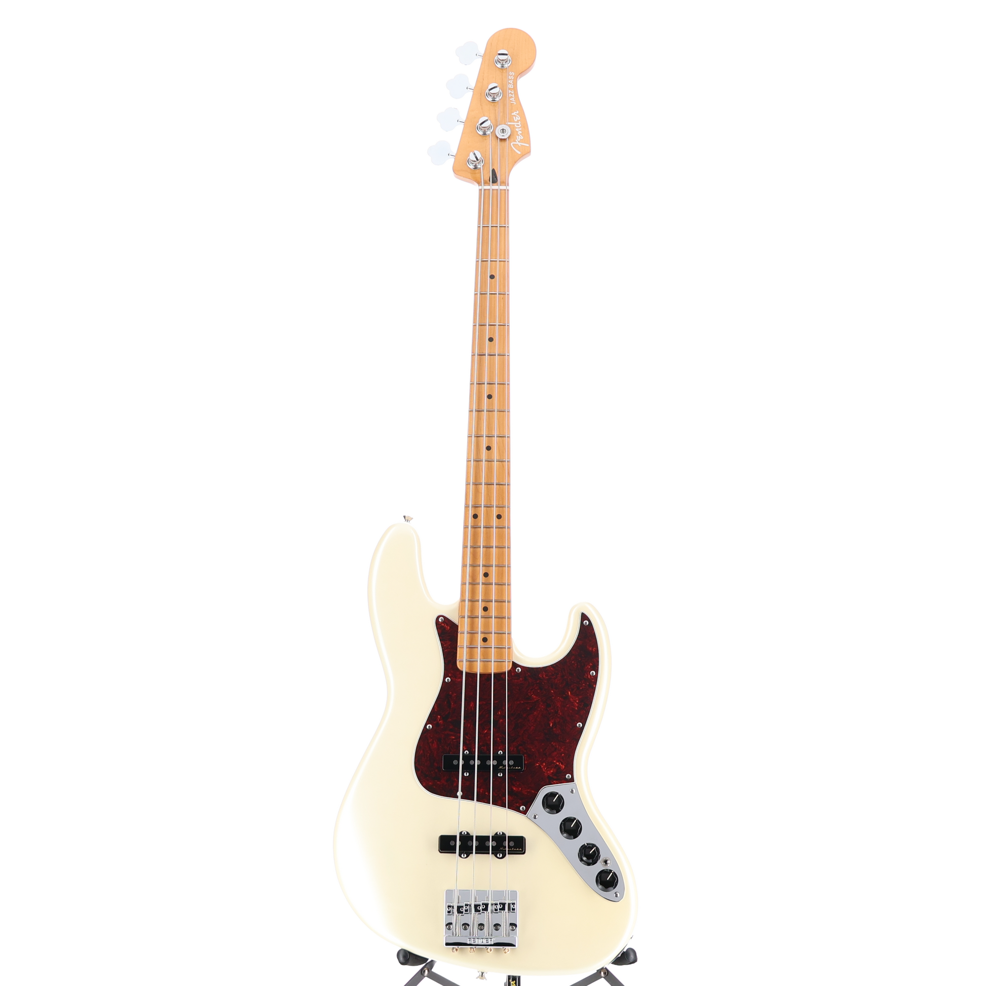 Fender Player Plus Jazz Bass, Maple Fingerboard, Olympic Pearl (G8) (94124)