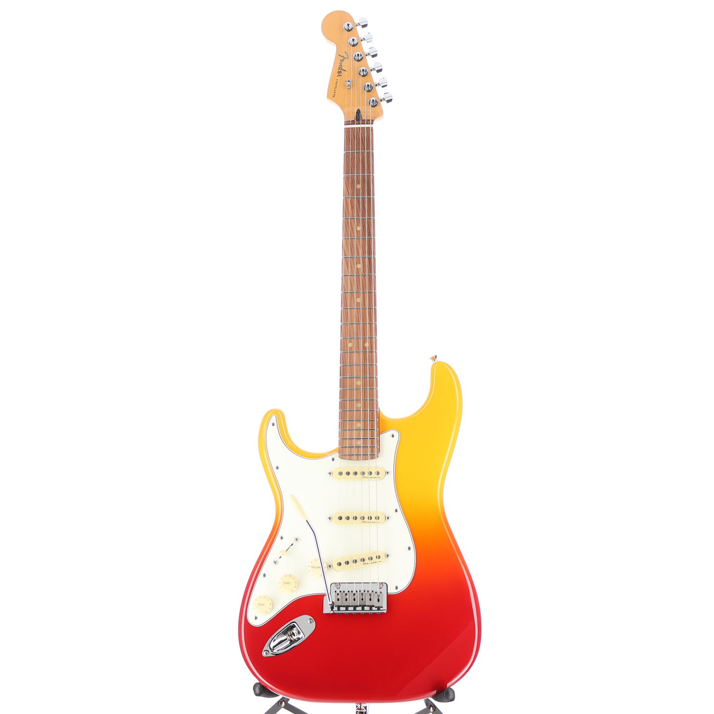 Fender Player Plus Stratocaster, Left-Hand, Pau Ferro Fingerboard, Tequila Sunrise (A5) (61541)