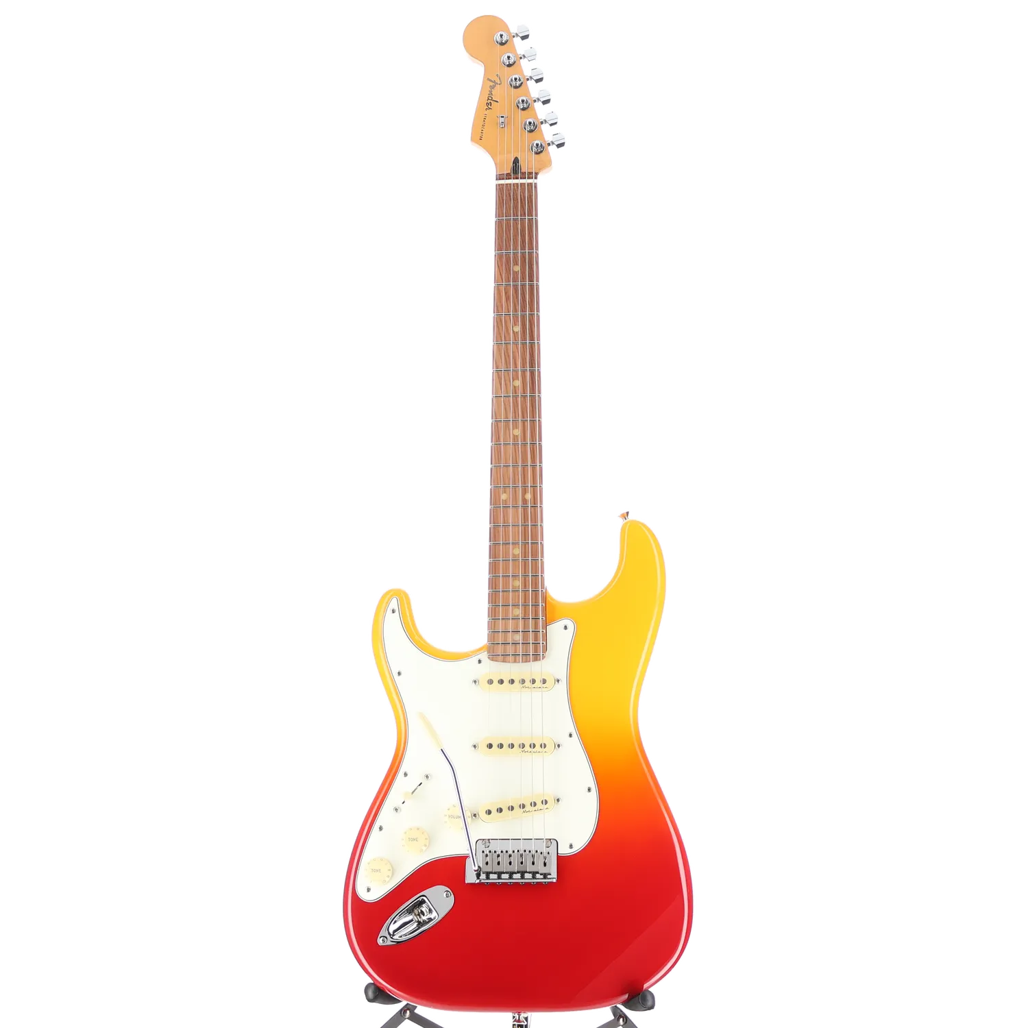 Fender Player Plus Stratocaster, Left-Hand, Pau Ferro Fingerboard, Tequila Sunrise (A5) (61541)