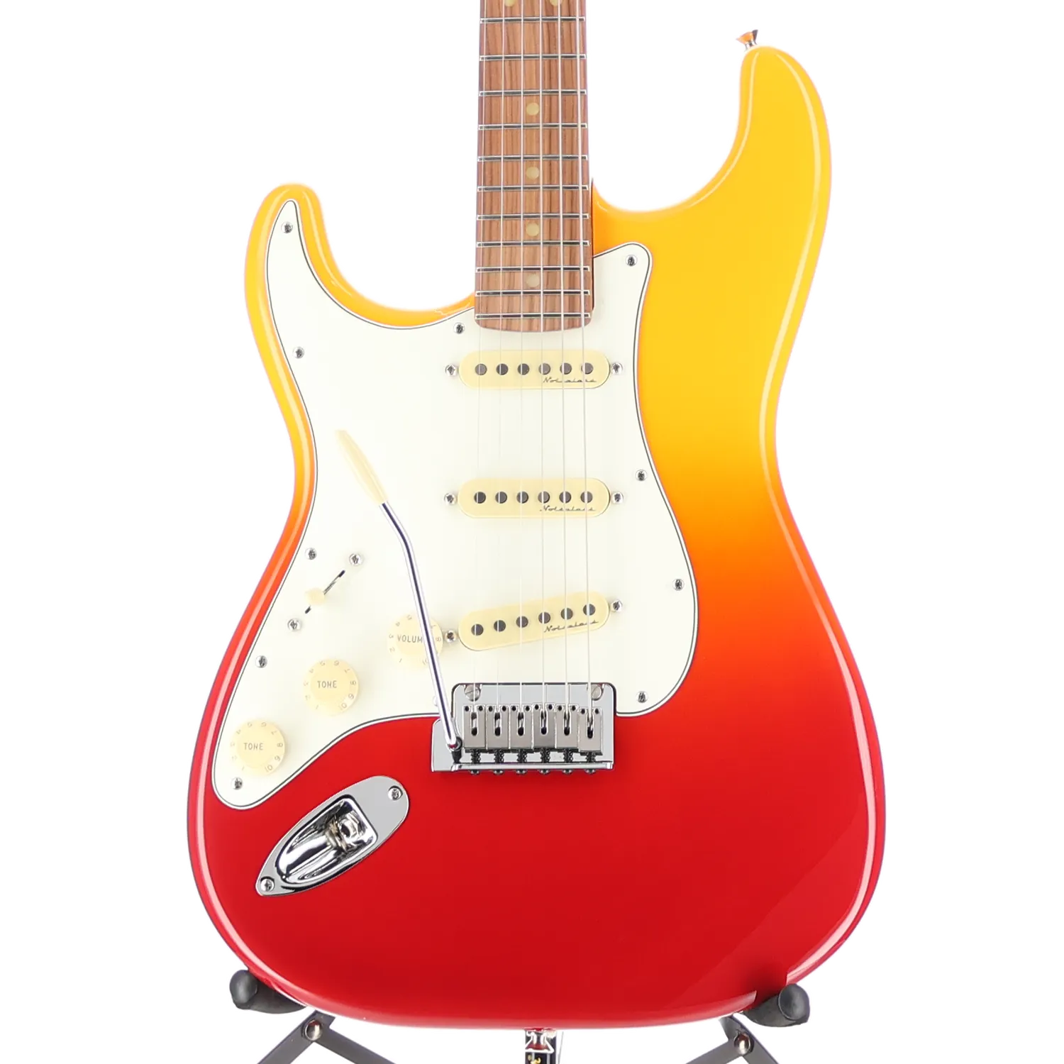 Fender Player Plus Stratocaster, Left-Hand, Pau Ferro Fingerboard, Tequila Sunrise (A5) (61541)