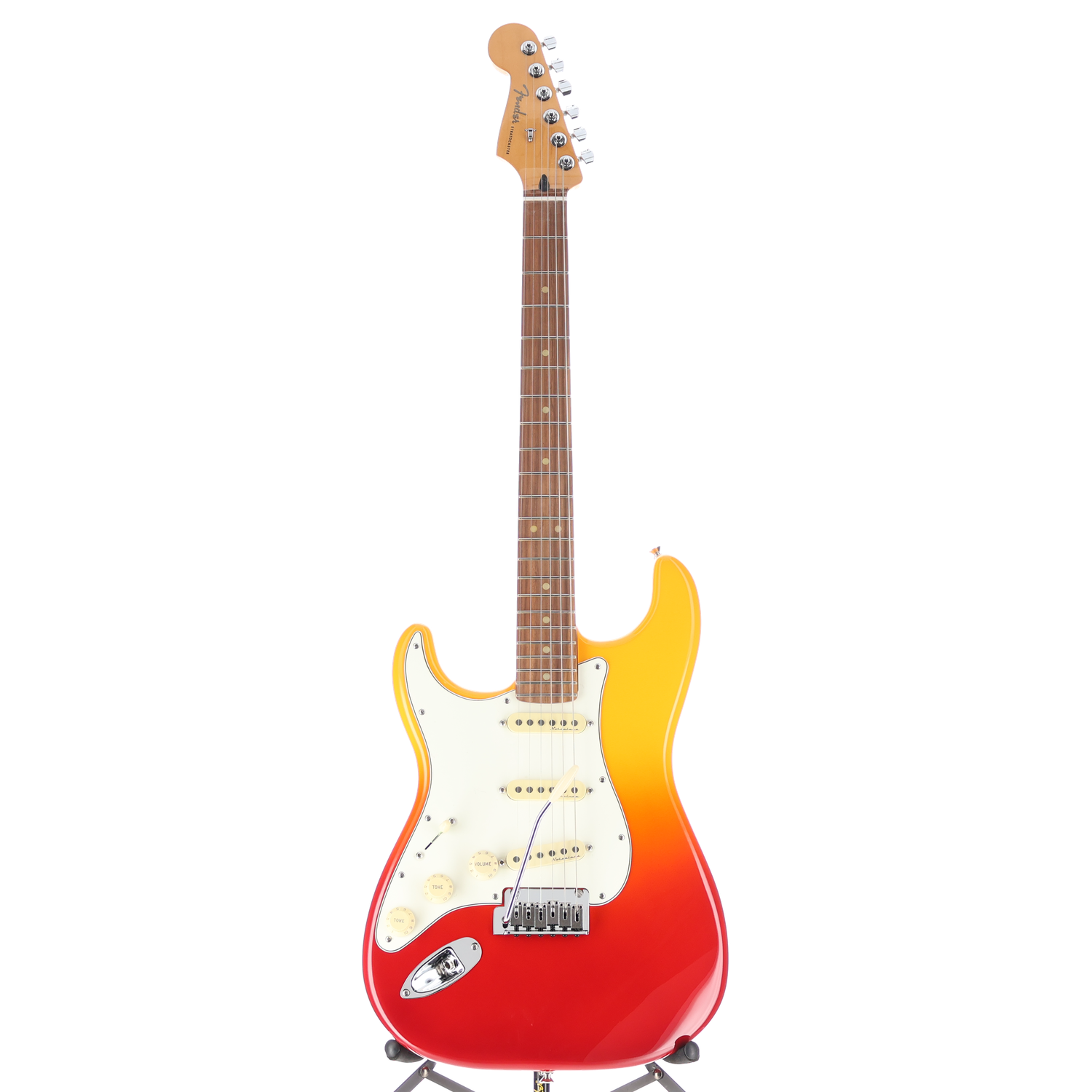 Fender Player Plus Stratocaster, Left-Hand, Pau Ferro Fingerboard, Tequila Sunrise (K4) (85117)