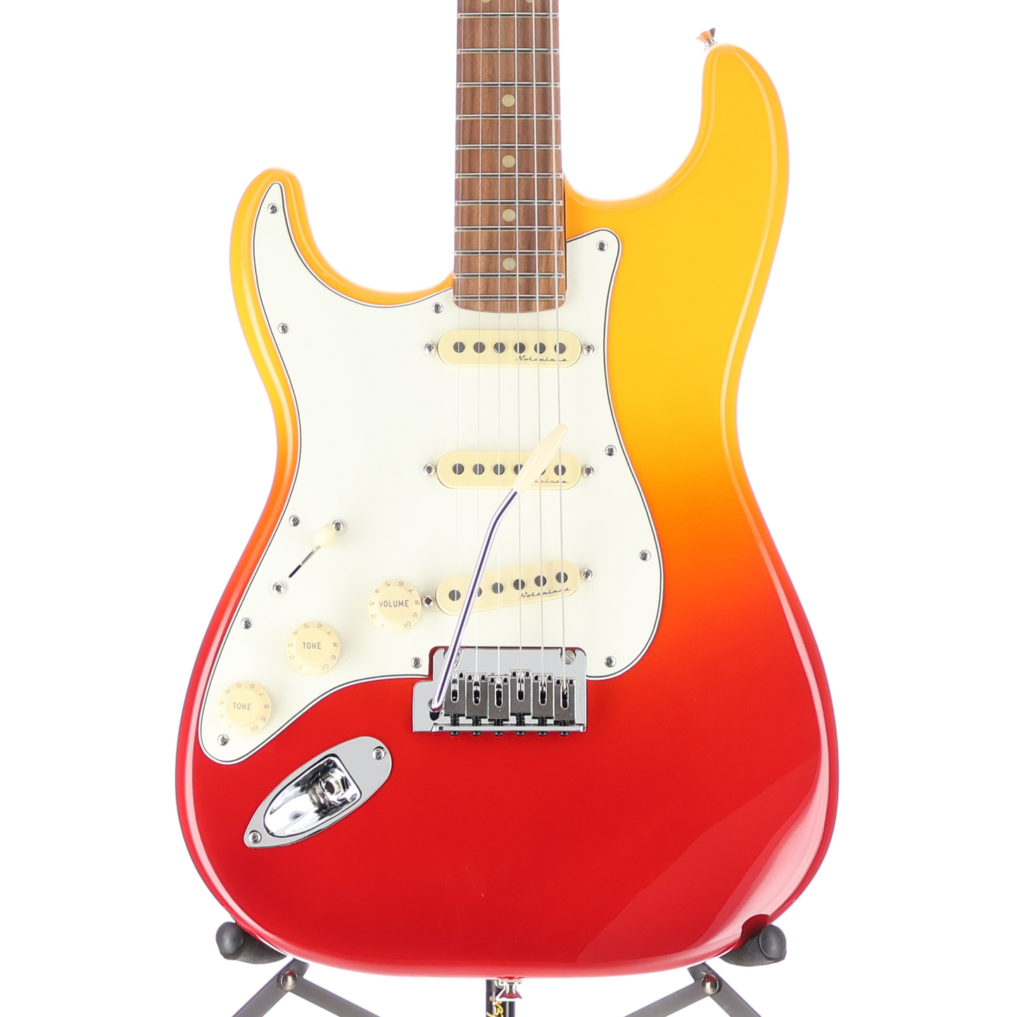 Fender Player Plus Stratocaster, Left-Hand, Pau Ferro Fingerboard, Tequila Sunrise (K4) (85117)