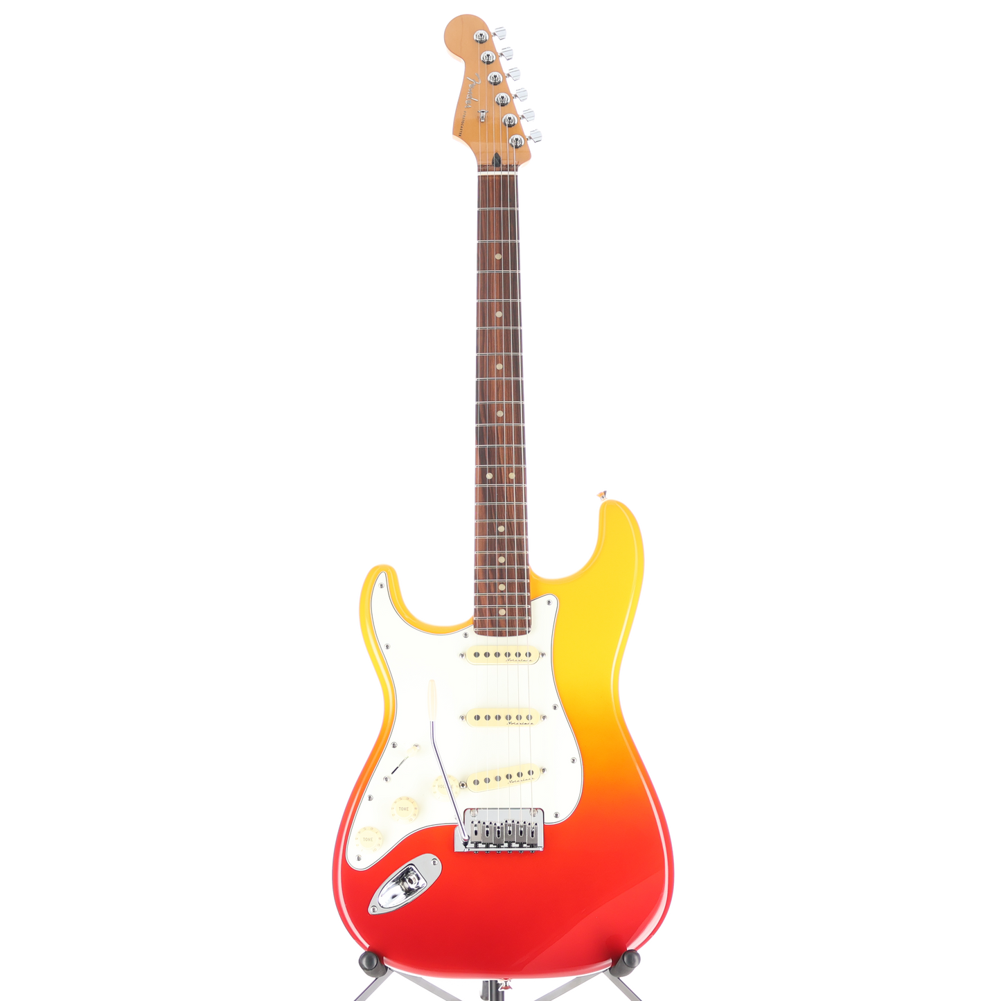 Fender Player Plus Stratocaster, Left-Hand, Pau Ferro Fingerboard, Tequila Sunrise (O6) (13710)