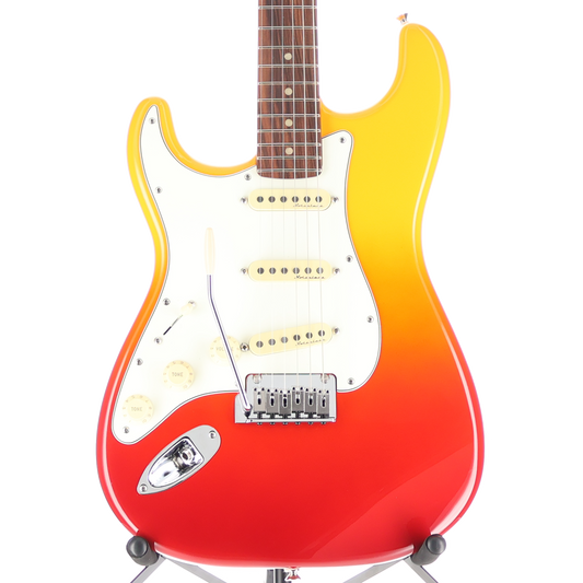 Fender Player Plus Stratocaster, Left-Hand, Pau Ferro Fingerboard, Tequila Sunrise (O6) (13710)