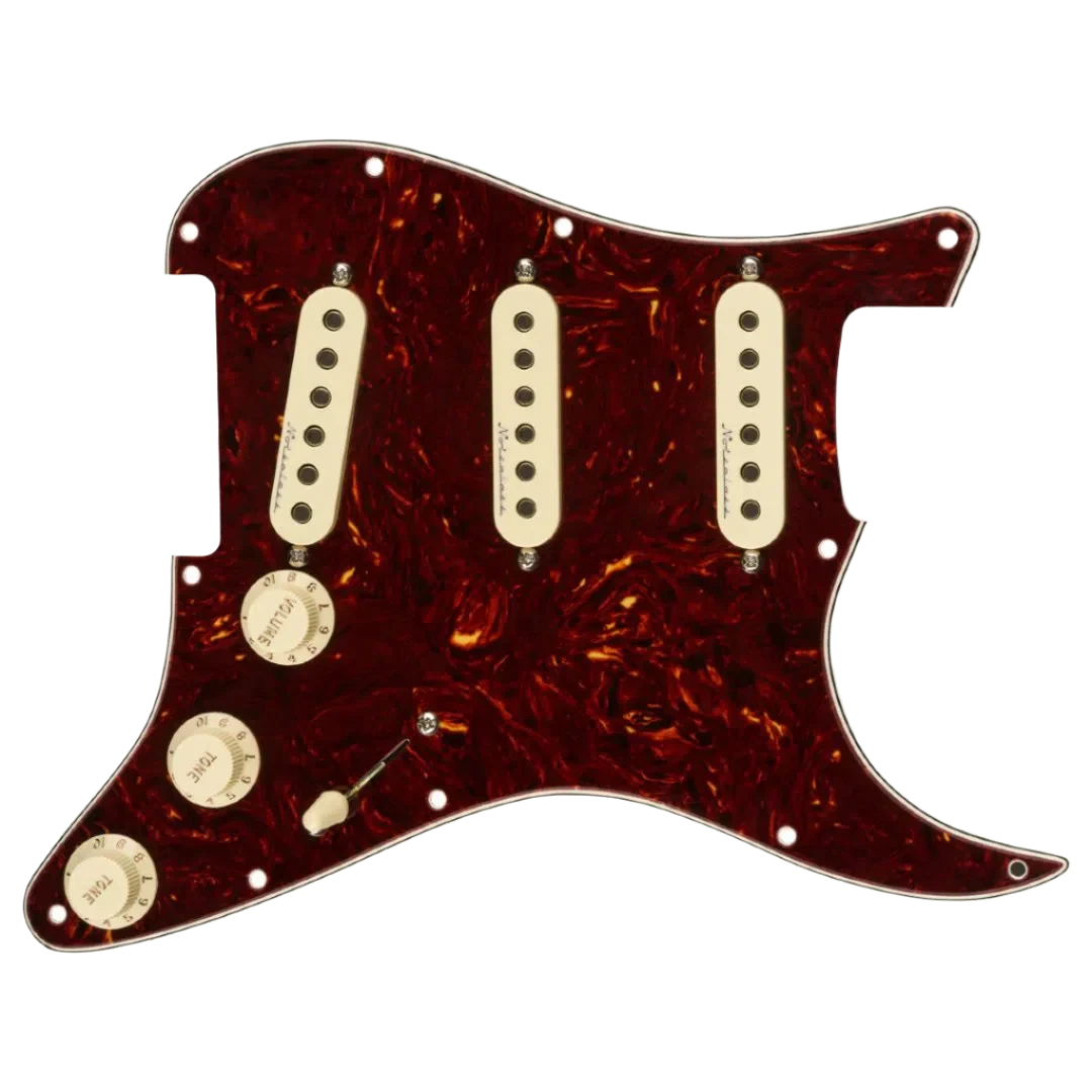 Fender Pre-Wired Strat Pickguard, Hot Noiseless SSS