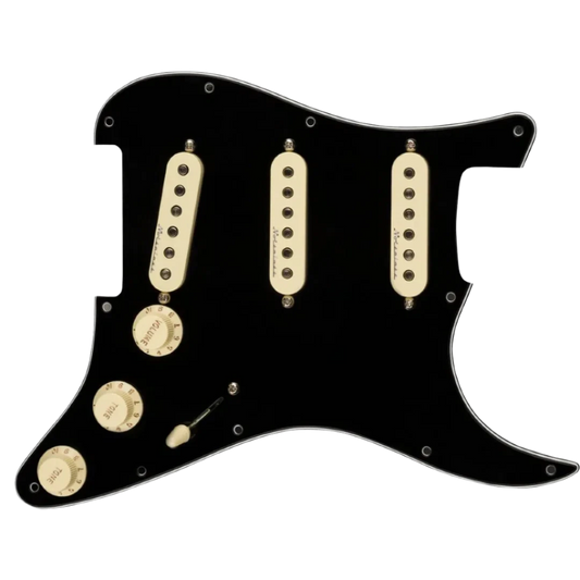 Fender Pre-Wired Strat Pickguard, Hot Noiseless SSS