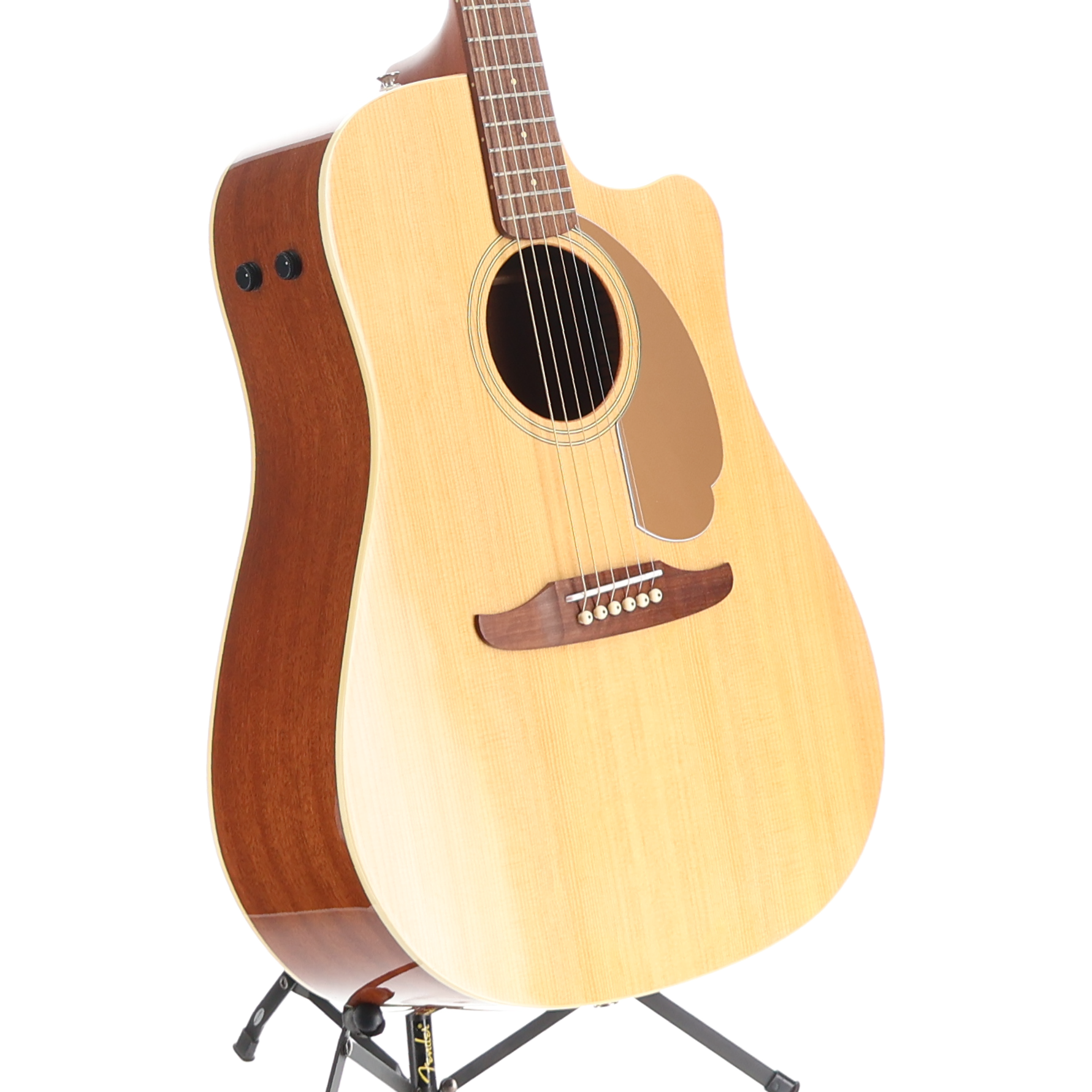 Fender Redondo Player, Walnut Fingerboard, Gold Pickguard, Natural (O2) (07949)