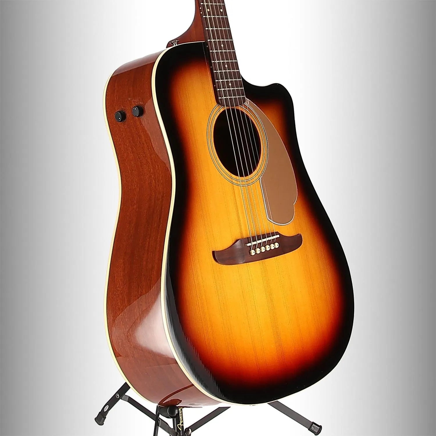 ギター Fender Redondo Player Walnut Sunburst Fender Fender Redondo Player, Walnut Fingerboard, Gold Pickguard