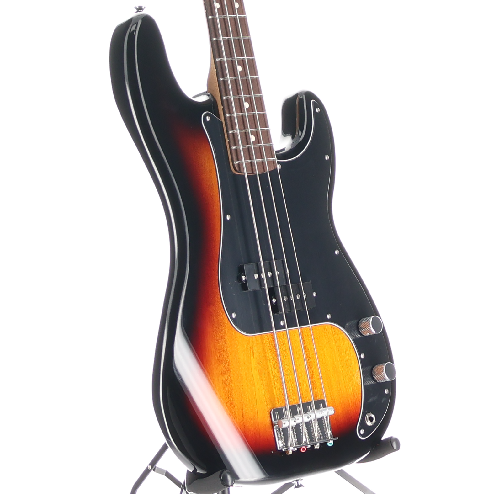 Fender Standard Precision Bass, Laurel Fingerboard, Black Pickguard, 3-Color Sunburst (SR) (08159)