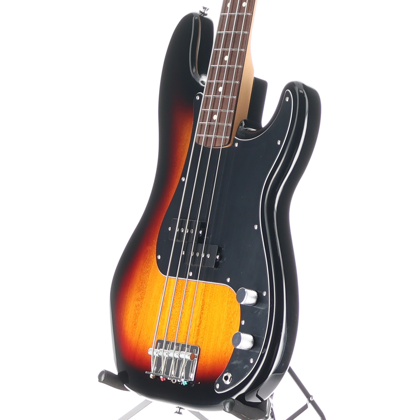 Fender Standard Precision Bass, Laurel Fingerboard, Black Pickguard, 3-Color Sunburst (SR) (08159)