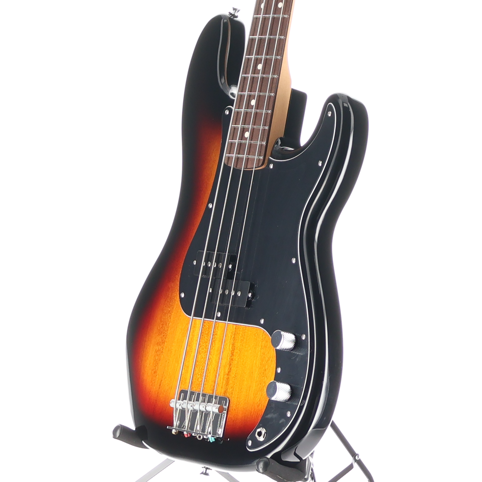 Fender Standard Precision Bass, Laurel Fingerboard, Black Pickguard, 3-Color Sunburst (SR) (08159)