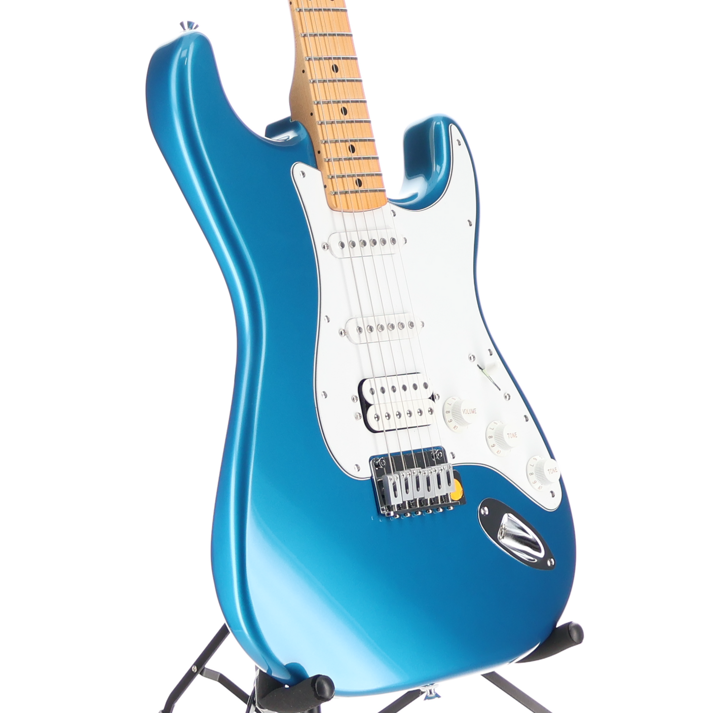 Fender Standard Stratocaster HSS, Aqua Marine Metallic, White Pickguard, Fully Tested (O6) (04673)
