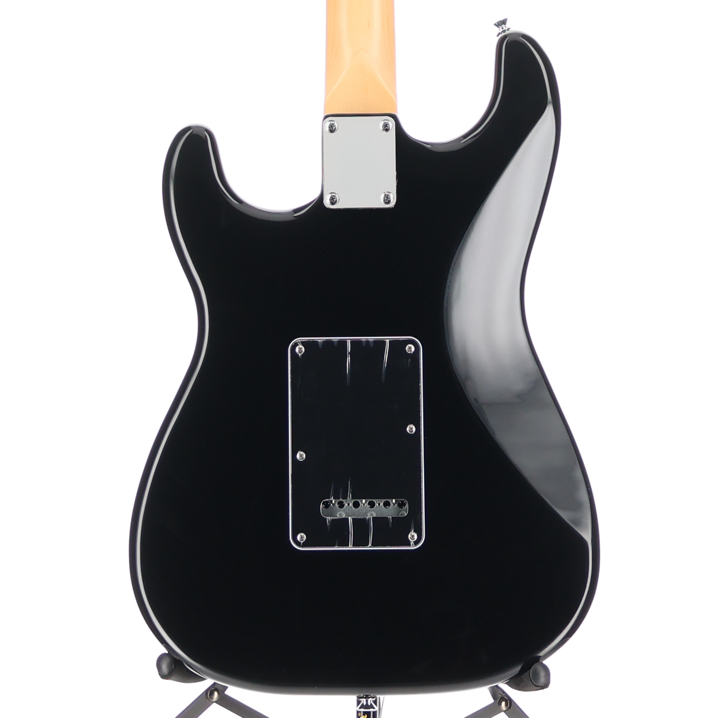 Fender Standard Stratocaster HSS, Laurel Fingerboard, Black Pickguard, Black (Q3) (03798)