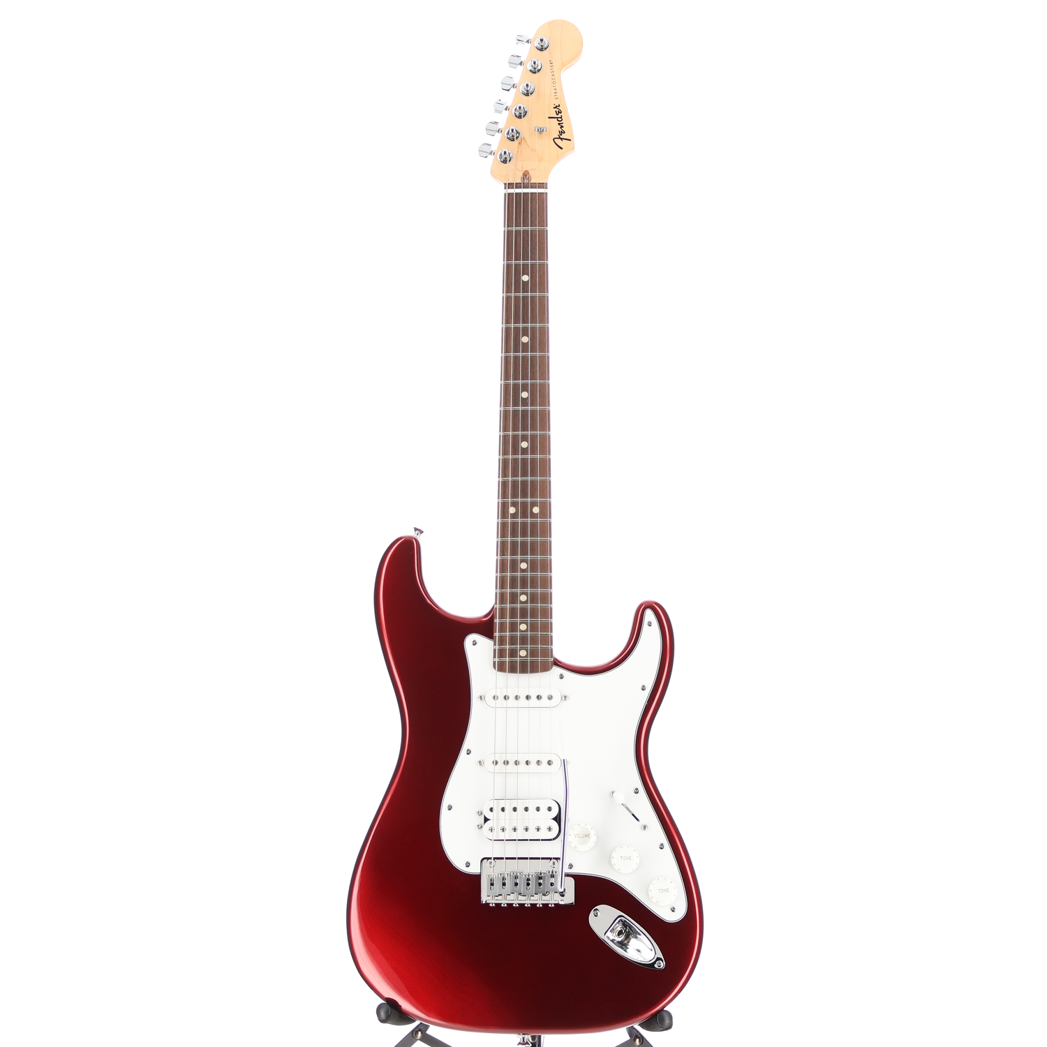 Fender Standard Stratocaster HSS, Laurel Fingerboard, White Pickguard, Candy Cola (Y8) (00432)