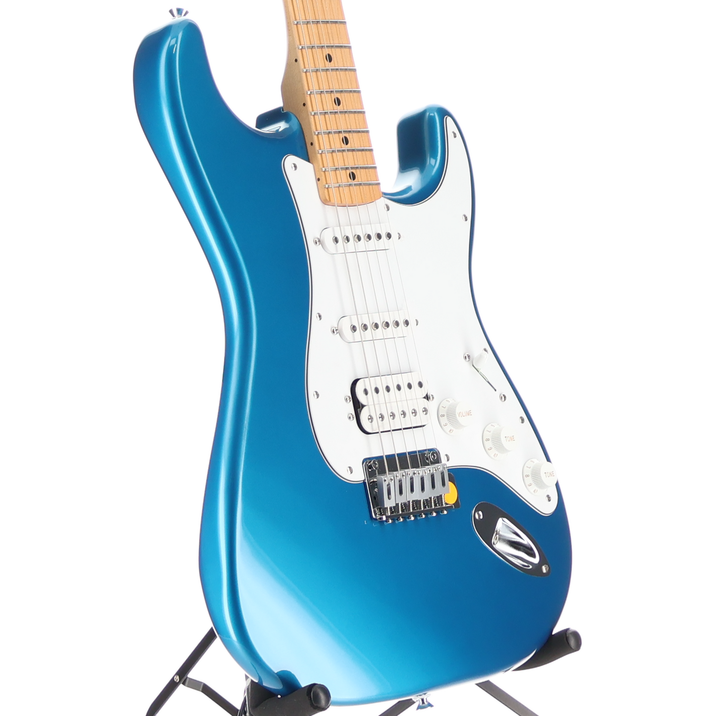 Fender Standard Stratocaster HSS, White Pickguard, Aqua Marine Metallic, Plays Great (N2) (08339)