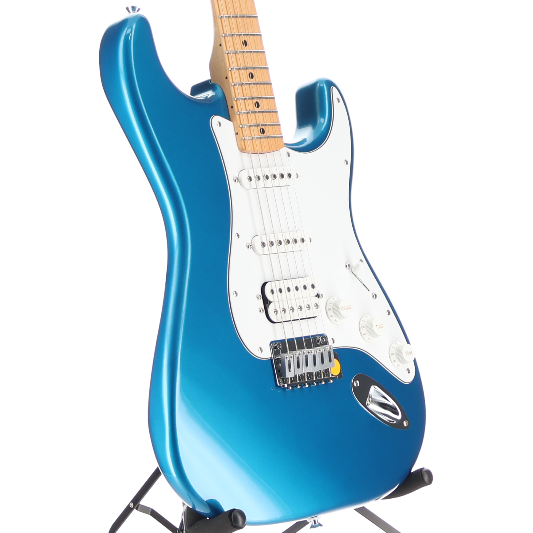 Fender Standard Stratocaster HSS, White Pickguard, Aqua Marine Metallic, Plays Great (N2) (08339)