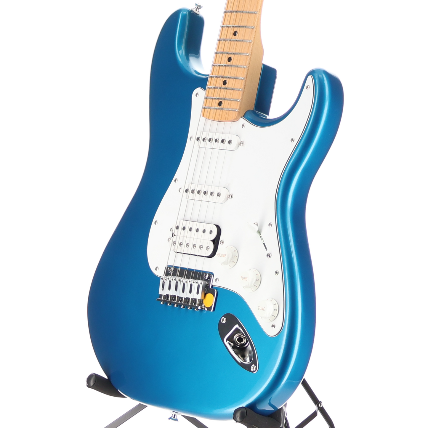 Fender Standard Stratocaster HSS, White Pickguard, Aqua Marine Metallic, Plays Great (N2) (08339)